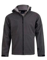 Winning Spirit Aspen Softshell Hood Jacket Men's Jk33 Metro Workwear.