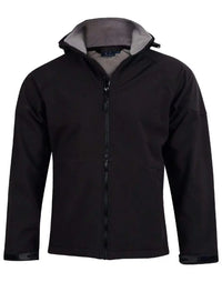 Winning Spirit Aspen Softshell Hood Jacket Men's Jk33 Metro Workwear.
