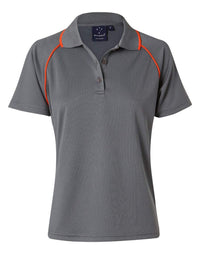 WINNING SPIRIT CHAMPION POLO Ladies' PS19 Casual Wear Winning Spirit Charcoal/Orange 8 