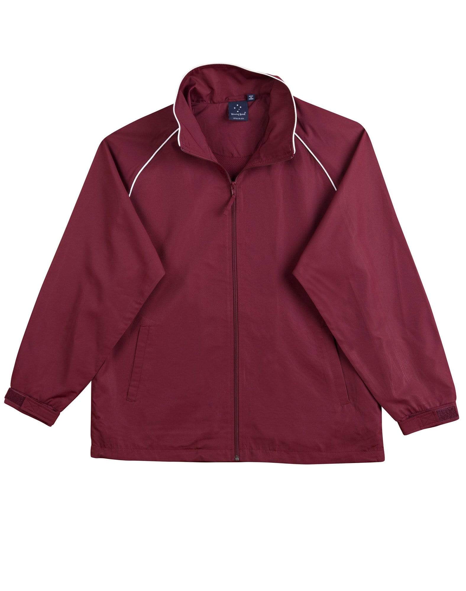 Winning Spirit Champion's Track Top Kids' Jk21k Casual Wear Winning Spirit Maroon/White 4K 