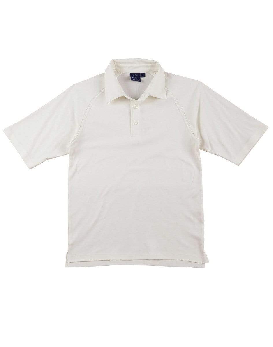 WINNING SPIRIT CRICKET POLO Short Sleeve Men's PS29 Casual Wear Winning Spirit Cream XS 