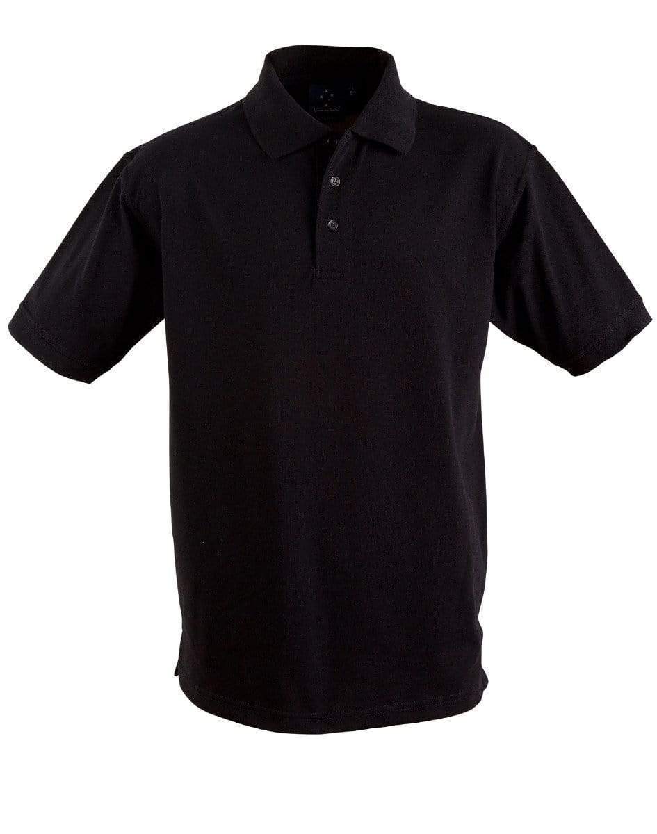 Winning Spirit Delux Polo Men's Ps22 Casual Wear Winning Spirit Black S 