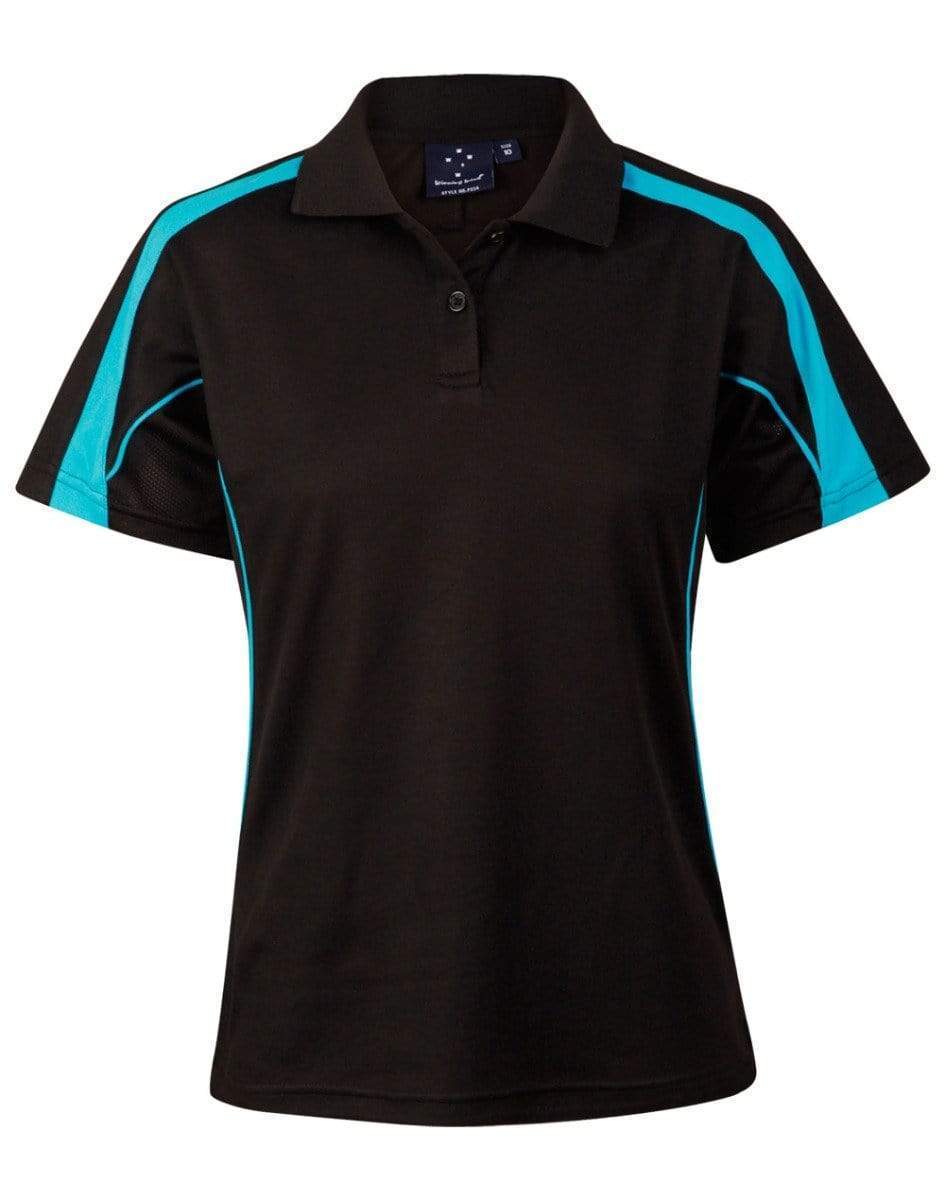 WINNING SPIRIT Legend Ladies PS54 Casual Wear Winning Spirit Black/Aqua Blue 8 