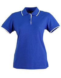 Winning Spirit Liberty Polo Ladies Ps48a Casual Wear Winning Spirit Royal/White 6 