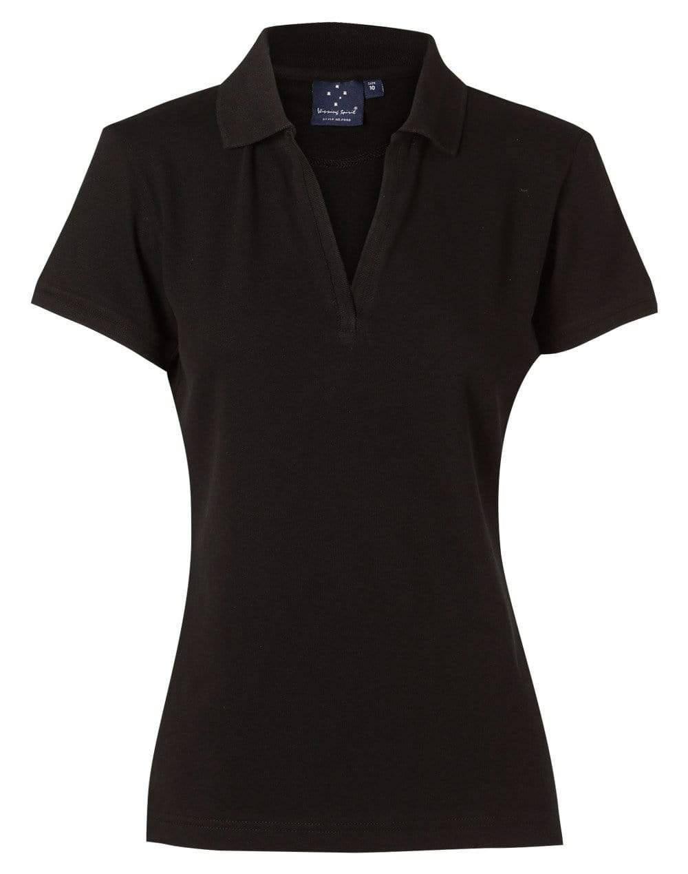 Winning Spirit Longbeach Polo Ladies Ps40 Casual Wear Winning Spirit Black 8 