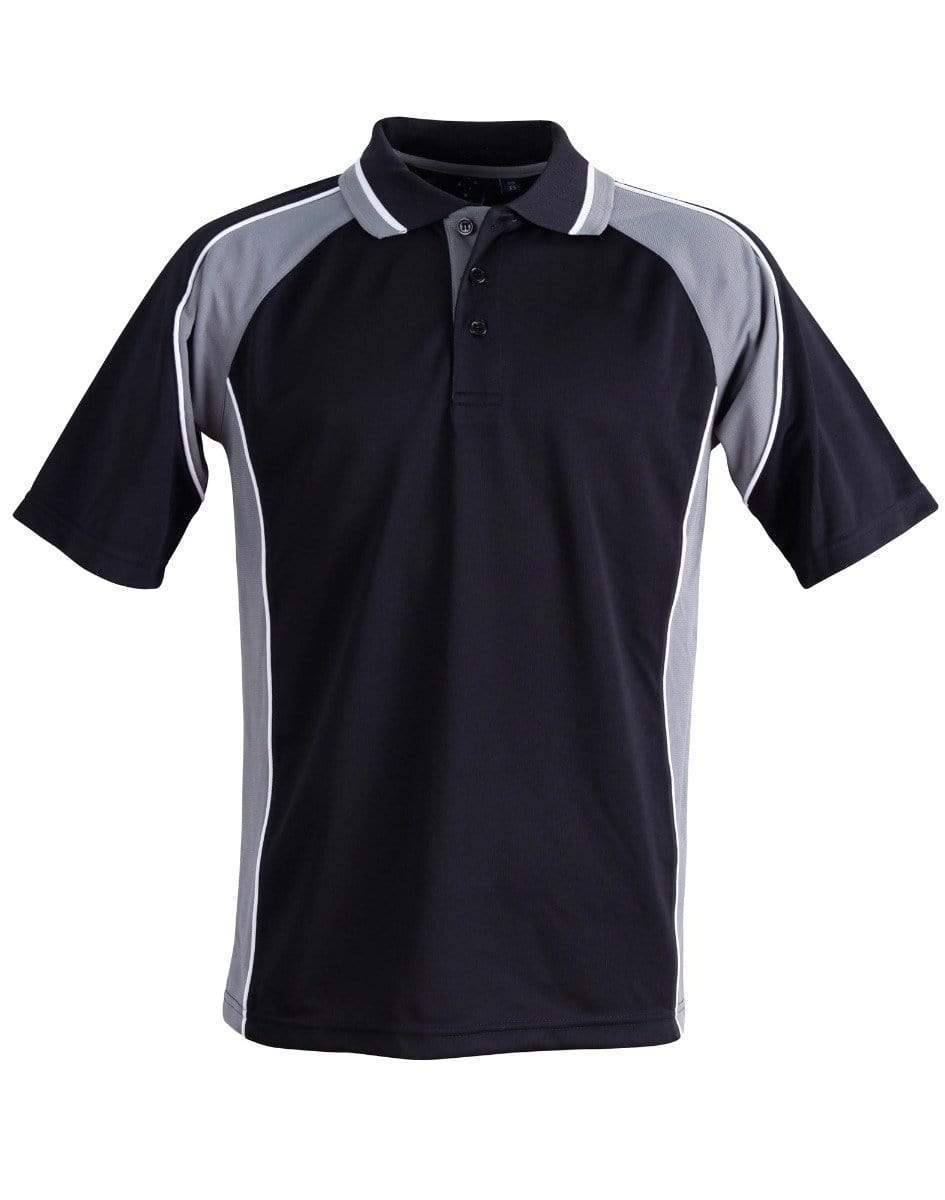 Winning Spirit Mascot Polo Kids Ps49k Casual Wear Winning Spirit Black/Ash 6K 