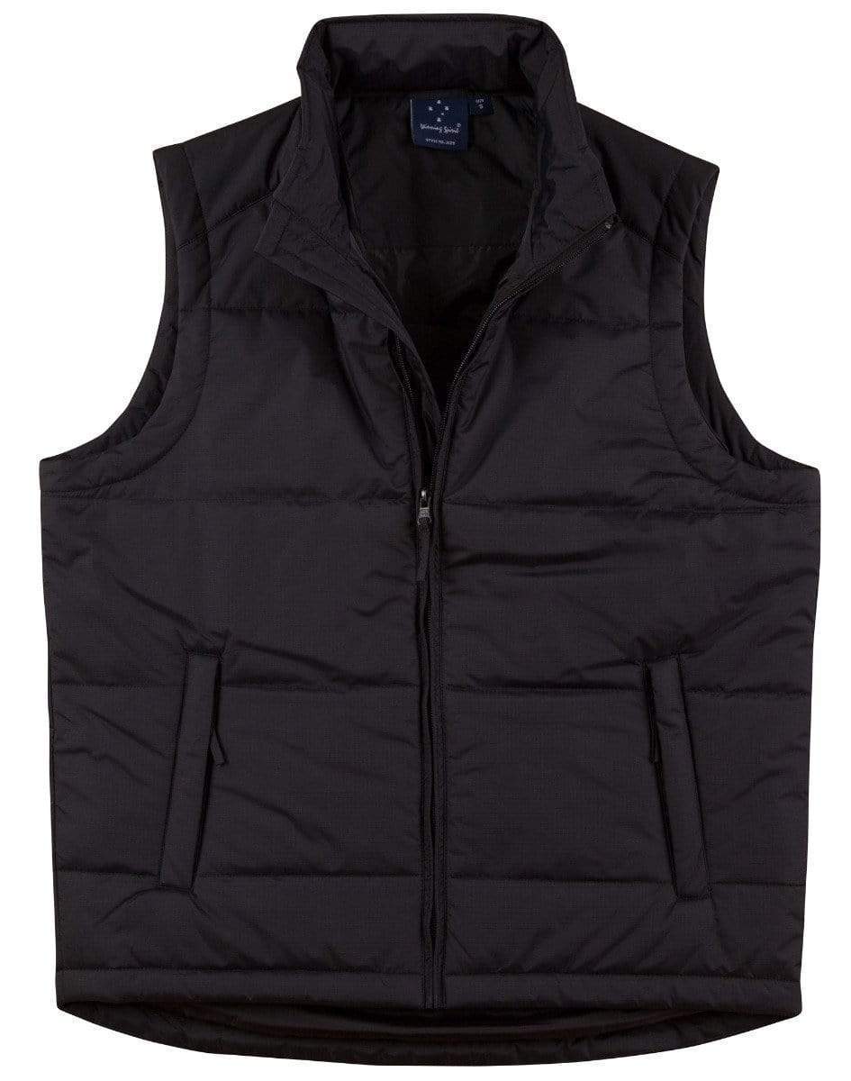 Winning Spirit Padded Vest Men's Jk29 Casual Wear Winning Spirit Black S 