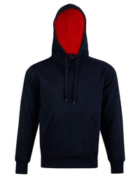 Winning Spirit Passion Fleece Hoodie - Unisex Fl09 Casual Wear Winning Spirit Navy/Red XS 