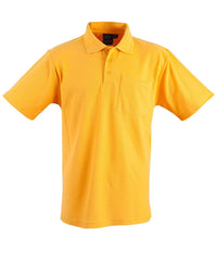 WINNING SPIRIT POCKET POLO Unisex PS41 Casual Wear Winning Spirit Gold XS 