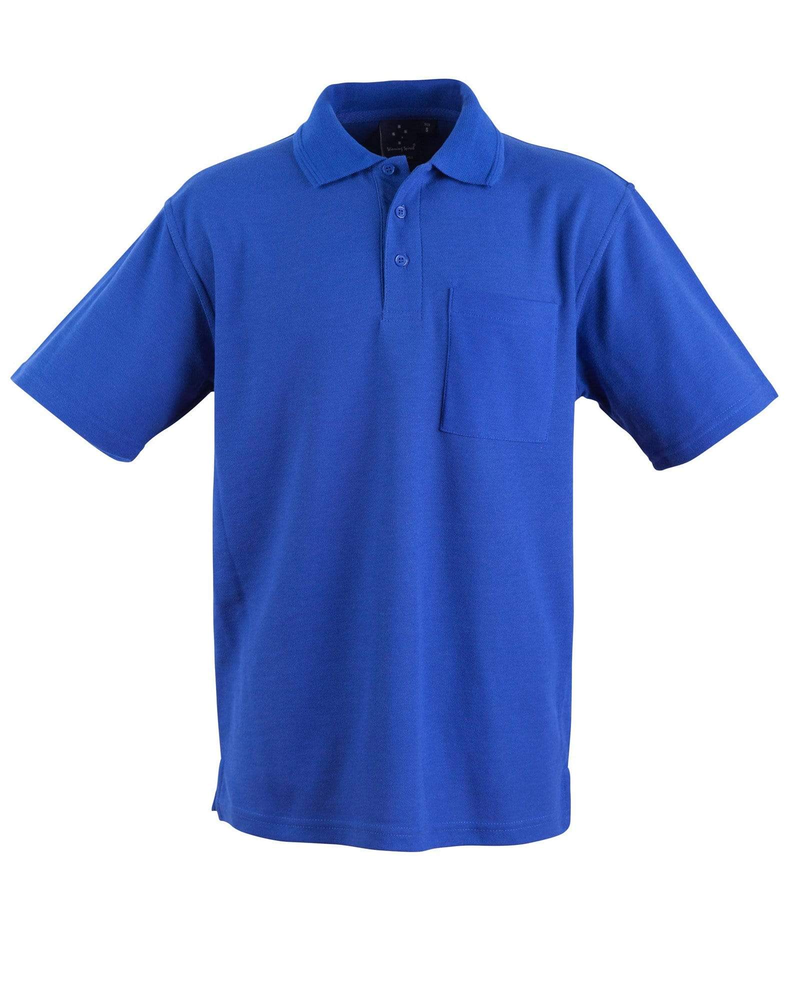 WINNING SPIRIT POCKET POLO Unisex PS41 Casual Wear Winning Spirit Royal XS 