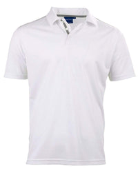 Winning Spirit PS83 STATEN POLO SHIRT Men's Casual Wear Winning Spirit White/Ash XS 