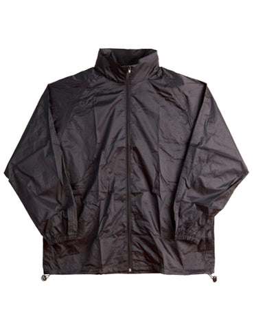 WINNING SPIRIT RAIN FOREST Spray Jacket - Unisex JK10 Casual Wear Winning Spirit Black XS 