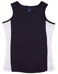 Winning Spirit Casual Wear Navy/White / 8 WINNING SPIRIT TEAMMATE SINGLET Ladies  TS17