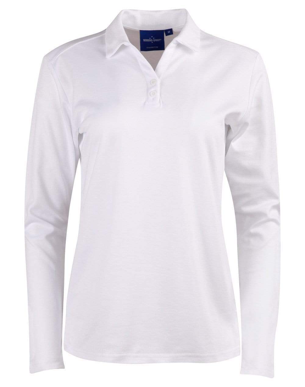 Winning Spirit Victory Plus TRUEDRY® long sleeve polo PS36B Casual Wear Winning Spirit White 6 