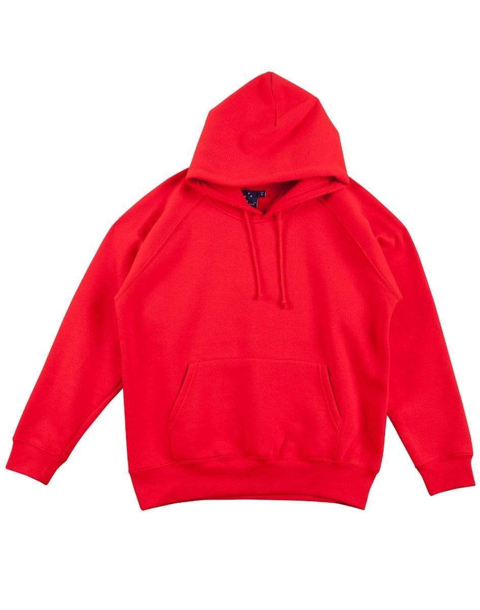 WINNING SPIRIT warm hug fleecy hoodie men's fl07 Casual Wear Winning Spirit Red S 