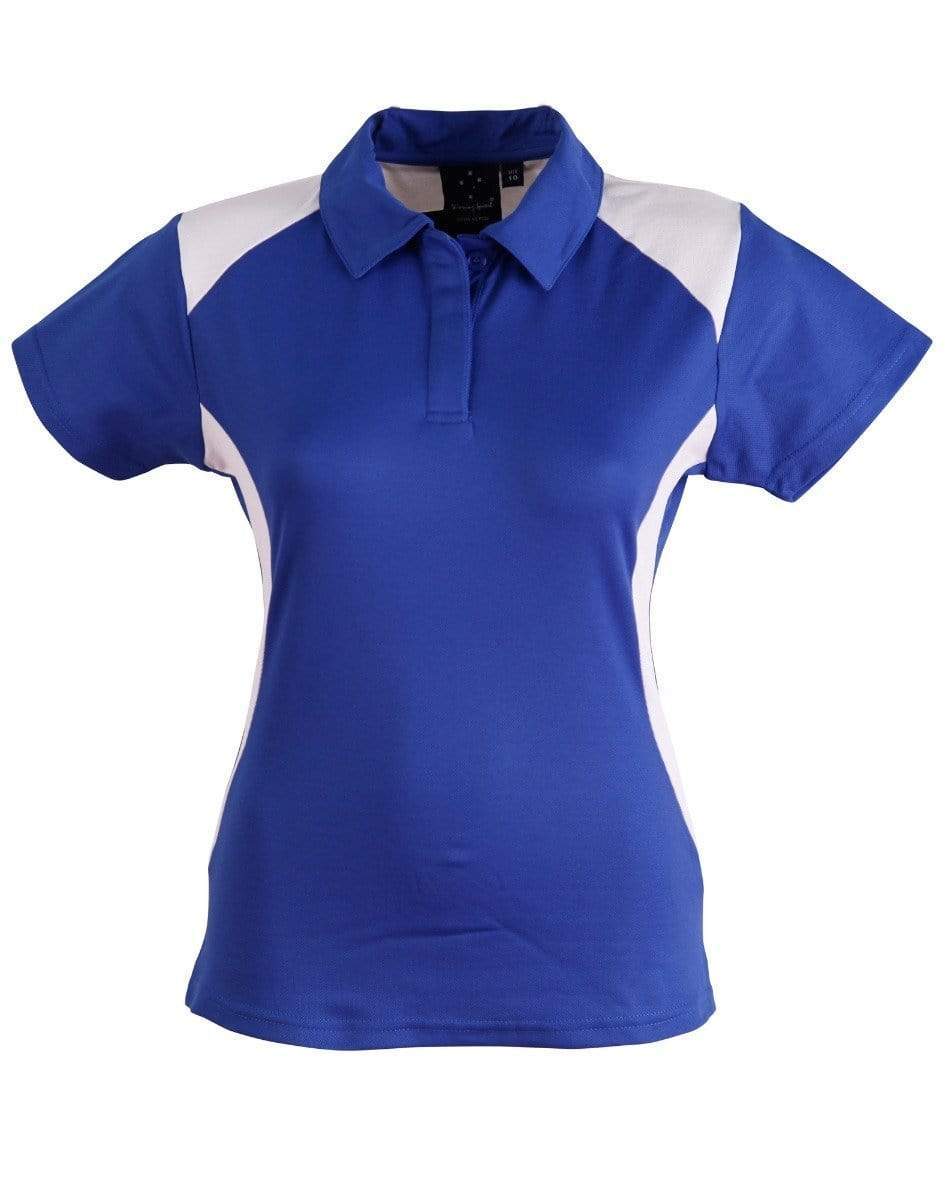 WINNING SPIRIT WINNER POLO Ladies' PS32A Casual Wear Winning Spirit Royal/White 8 