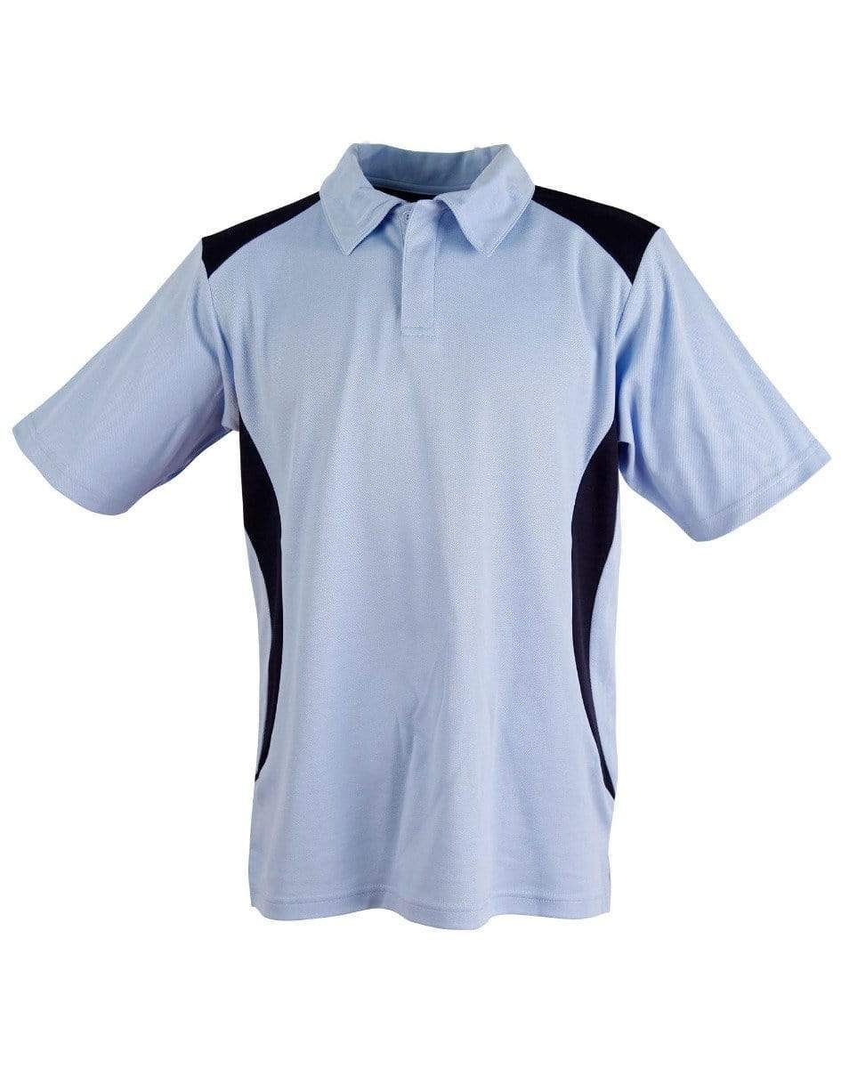 WINNING SPIRIT Winner Men's polo shirt PS31 Casual Wear Winning Spirit Sky/Navy XS 