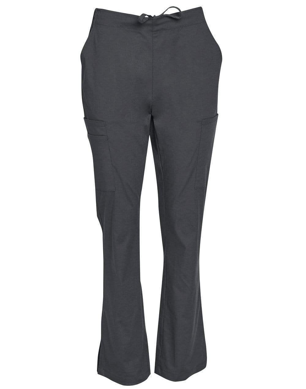 Winning Spirit Ladies Solid Colour Scrub Pants M9720 Health & Beauty Winning Spirit Charcoal 2XS 