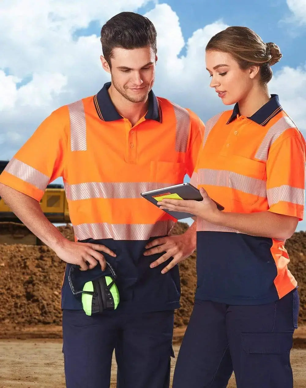 Winning Spirit UNISEX TRUEDRY® biomotion segmented polo SW73 Metro Workwear.