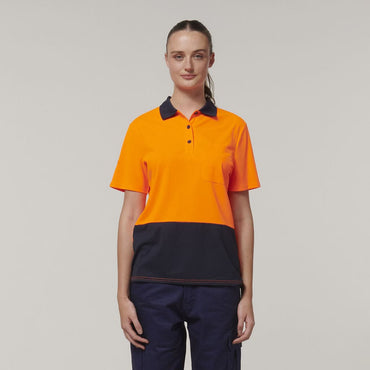 Hard Yakka Women's Hi Vis Polo Shirt Y08601