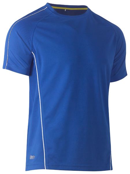 Bisley Cool Mesh Tee With Reflective Piping BK1426 Work Wear Bisley Workwear BLUE (BVCB) XS 