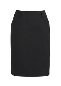 Biz Corporates Womens Multi Pleat Skirt 24015 Corporate Wear Biz Corporates 4 Black 