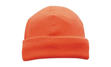 Headwear Luminescent Micro Fleece Beanie X12 - 3025 Cap Headwear Professionals Orange One Size 