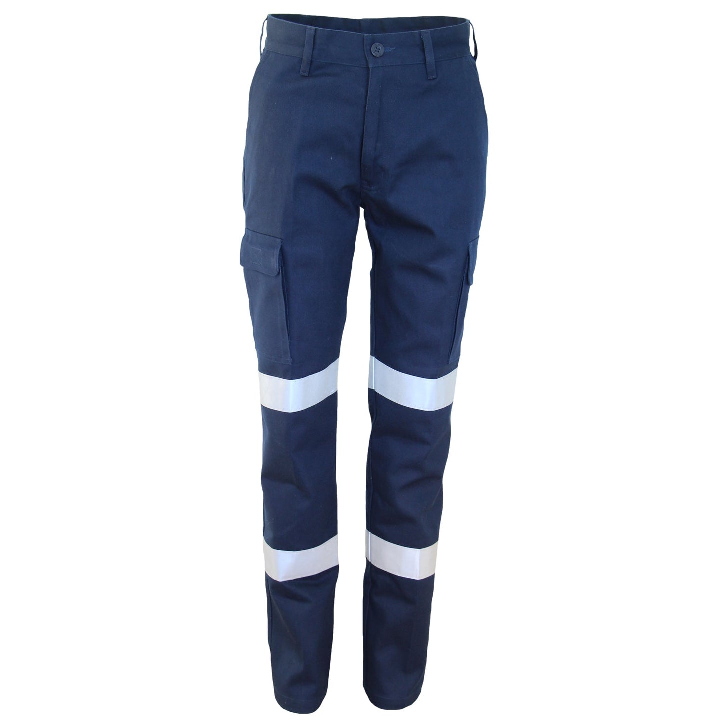 Ladies Double Hoops Taped Cargo Pants - 3330 Work Wear DNC Workwear Navy 6 