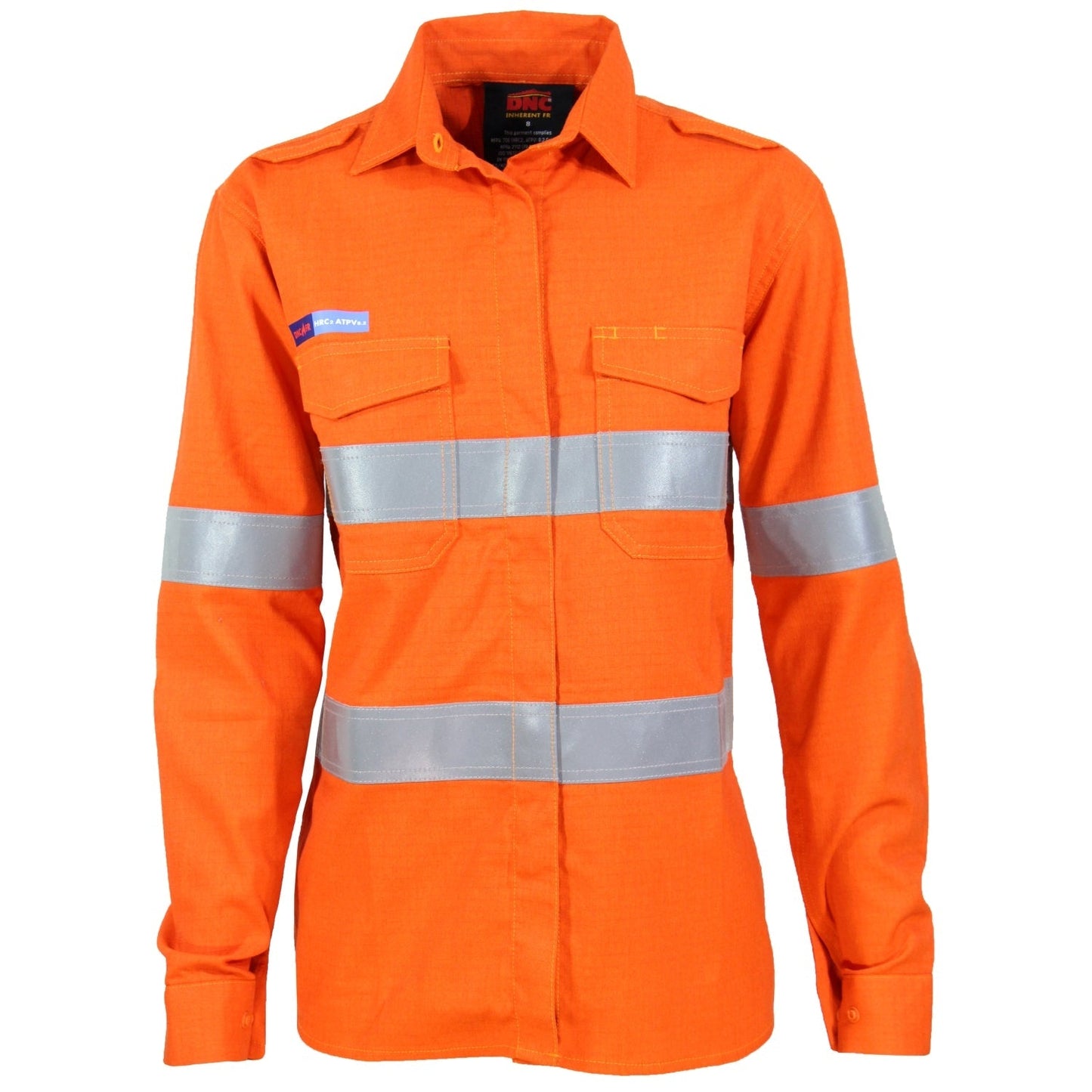 Ladies Flamearc Hrc2 D/n Shirt - 3459 Work Wear DNC Workwear Orange 6 