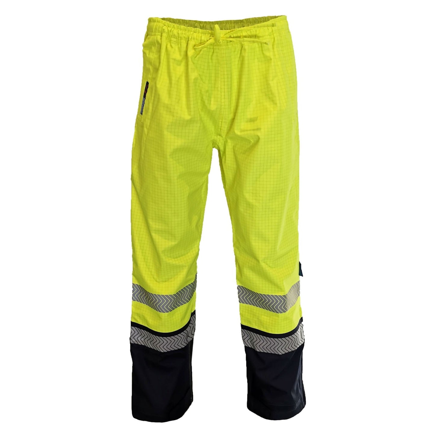 Hivis Fr & Hrc2 D/n Rain Pants - 3472 Work Wear DNC Workwear Yellow/Navy XS 