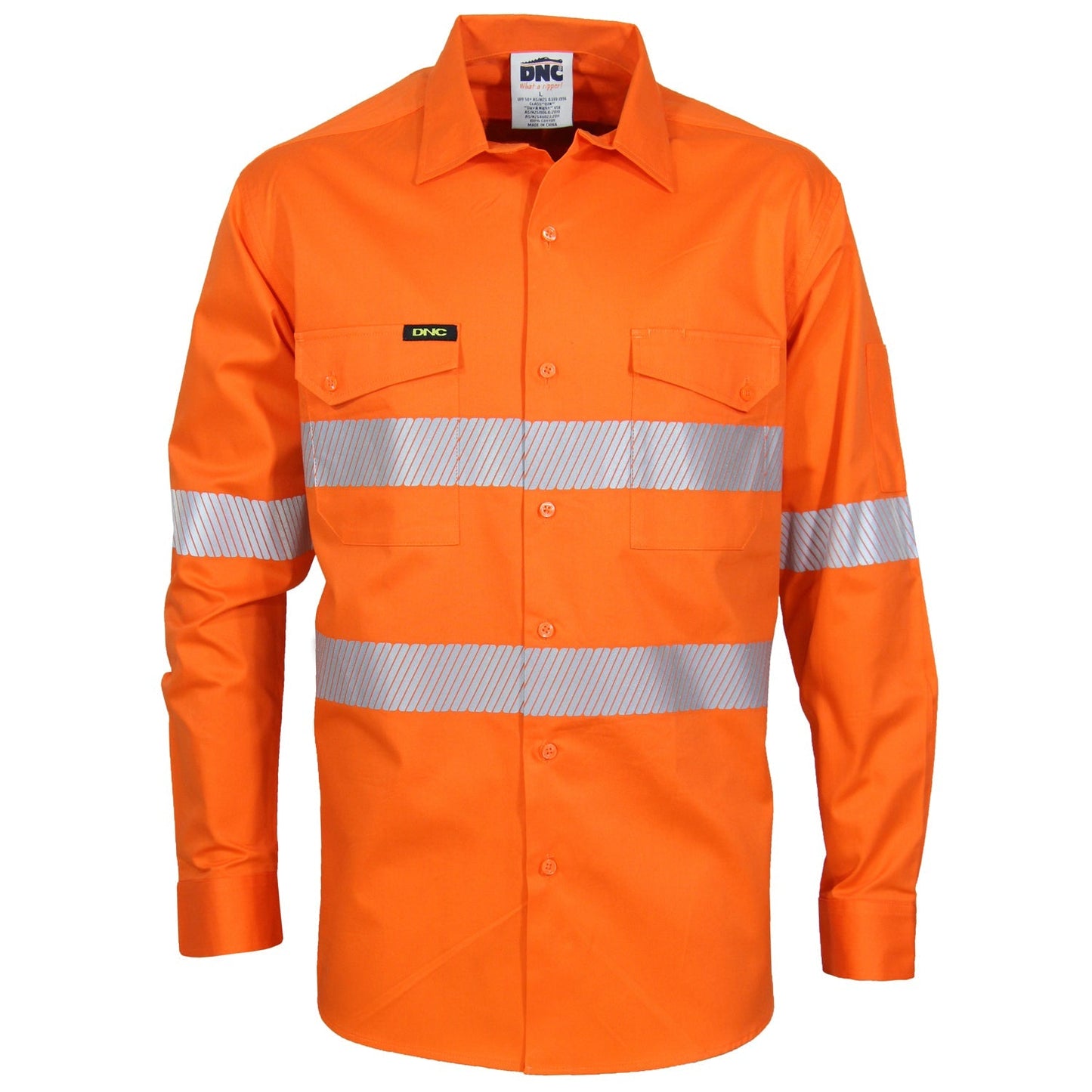 Hvs Segment Taped Coolight Sht - 3647 Work Wear DNC Workwear Orange XXS 
