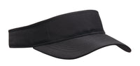 Headwear Ripstop Sports Visor X12 - 4006 Cap Headwear Professionals Black One Size 