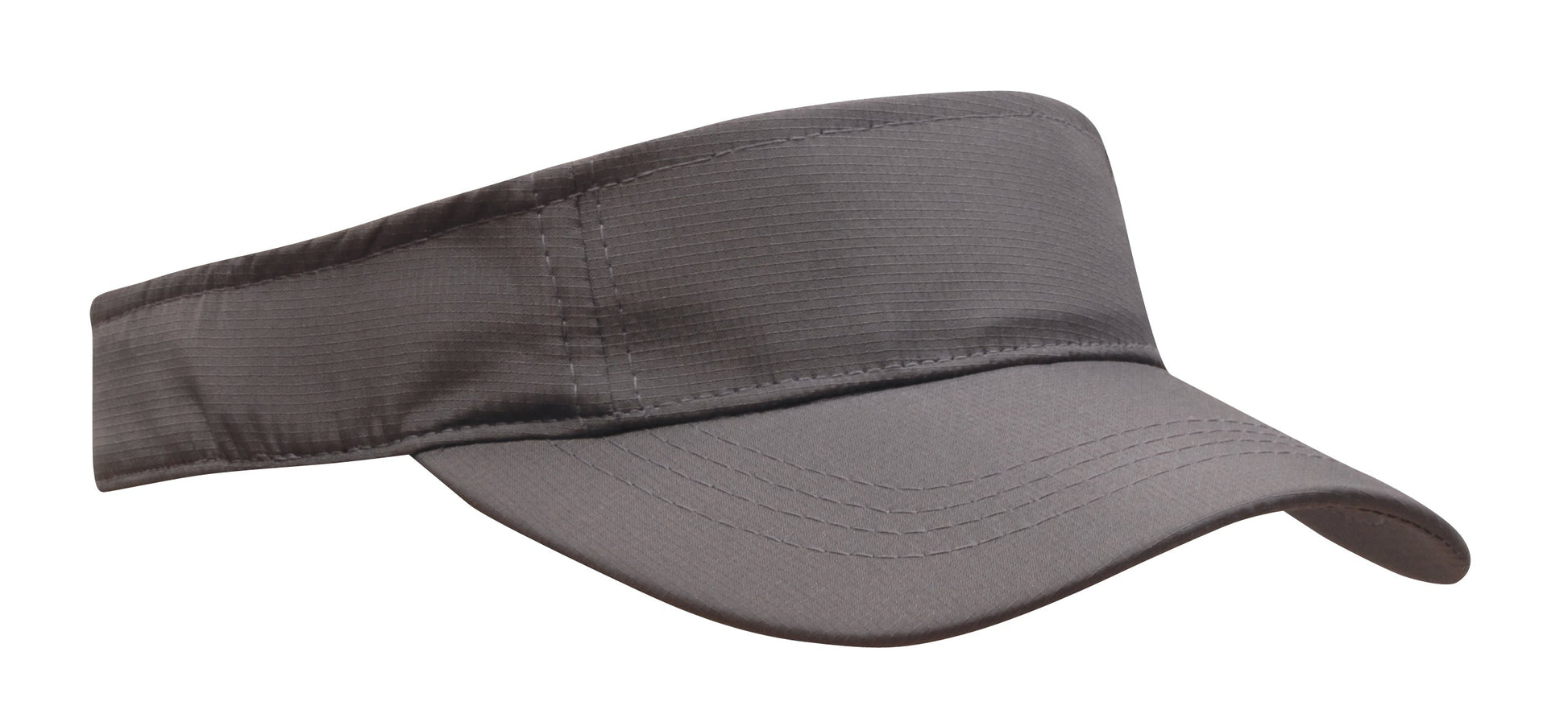 Headwear Ripstop Sports Visor X12 - 4006 Cap Headwear Professionals Charcoal One Size 