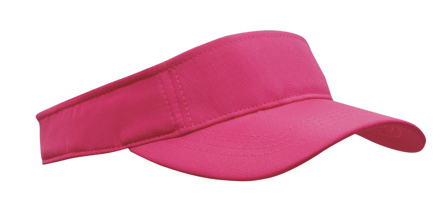 Headwear Ripstop Sports Visor X12 - 4006 Cap Headwear Professionals Hot Pink One Size 