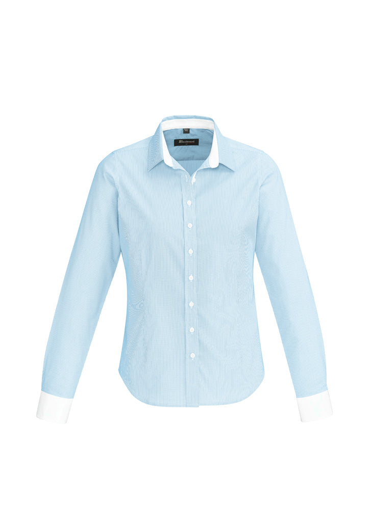 Biz Corporates Fifth Avenue Womens Long Sleeve Shirt 40110 Corporate Wear Biz Corporates 4 Alaskan Blue 