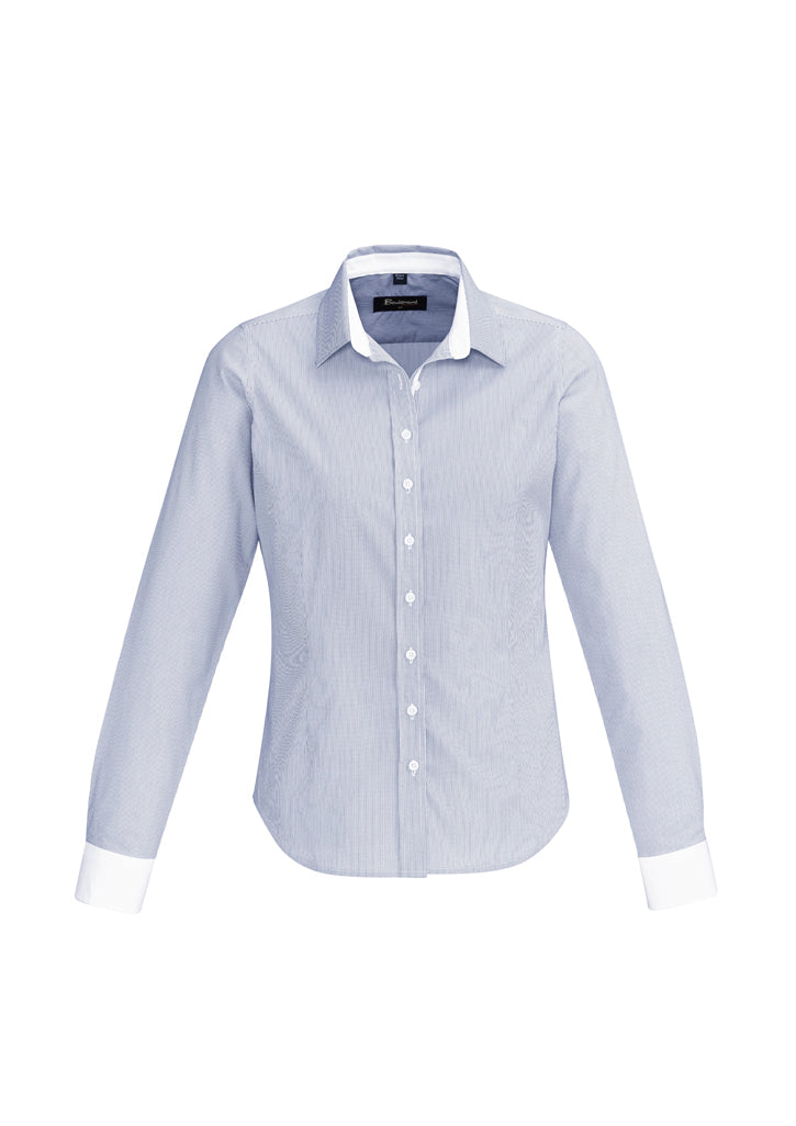 Biz Corporates Fifth Avenue Womens Long Sleeve Shirt 40110 Corporate Wear Biz Corporates 4 Patriot Blue 
