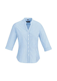 Biz Corporates Bordeaux Womens 3/4 Sleeve Shirt 40114 - Flash Uniforms 