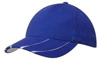 Headwear Bhc Cap With Peak Inserts X12 - 4018 Cap Headwear Professionals Royal/White One Size 