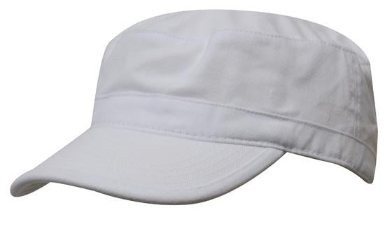Headwear Brushed Sports Military Cap X12 - 4025 Cap Headwear Professionals White One Size 