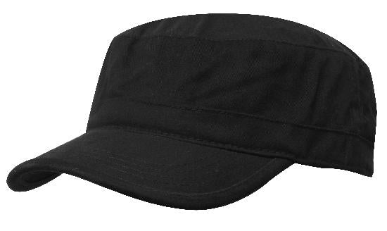 Headwear Brushed Sports Military Cap X12 - 4025 Cap Headwear Professionals Black One Size 