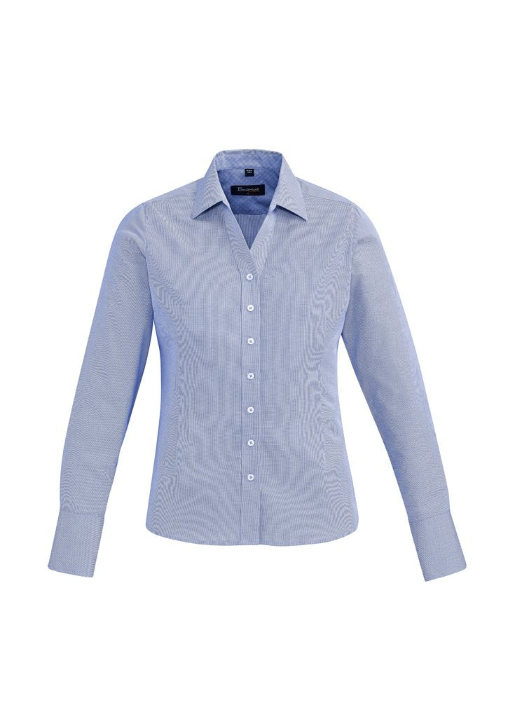 Biz Corporates Hudson Womens Long Sleeve Shirt 40310 - Flash Uniforms 