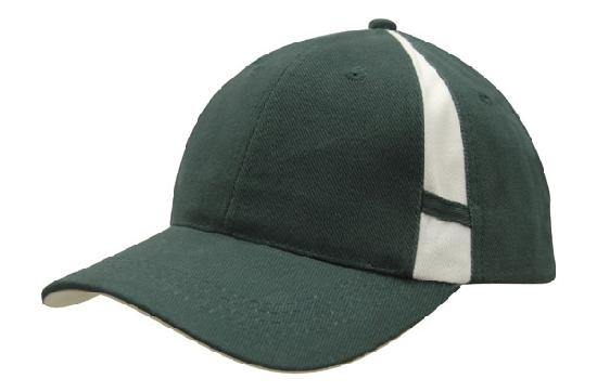 Headwear Cap With Crown Inserts X12 - 4096 Cap Headwear Professionals Bottle/White One Size 