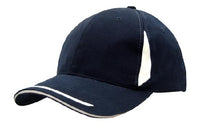 Headwear Cap With Crown Inserts & Sandwich X12 - 4098 Cap Headwear Professionals   