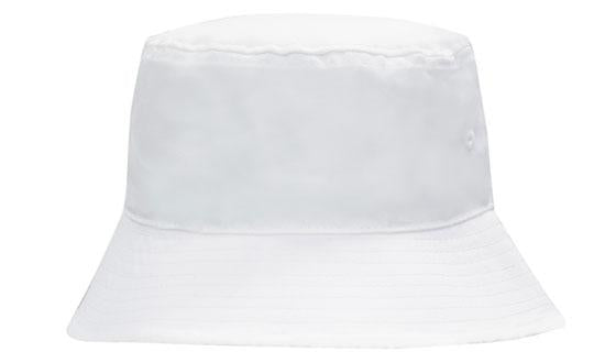 Headwear Breathable P/twill Bucket Hat X12 - 4107 Cap Headwear Professionals White M 