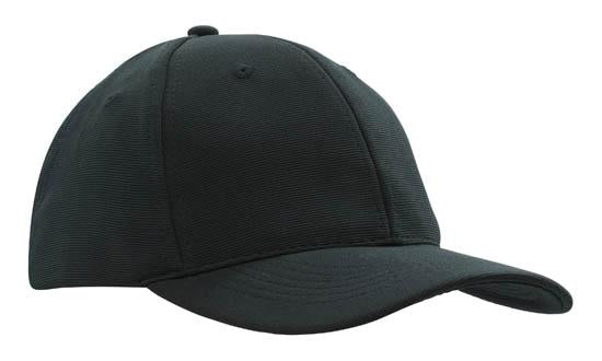Headwear Ottoman Cap X12 - 4120 Cap Headwear Professionals Black One Size 