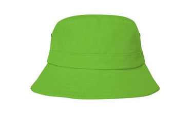 Headwear Bst Child's Bucket Hat  X12 - 4131 Cap Headwear Professionals Green Adjustable 