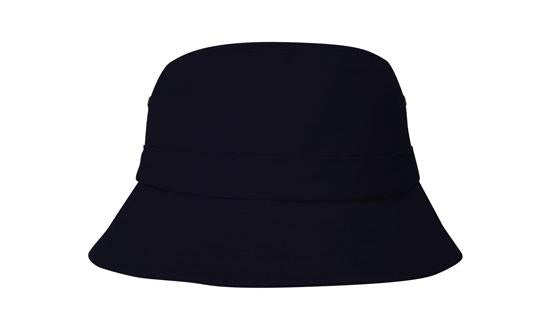 Headwear Bst Child's Bucket Hat  X12 - 4131 Cap Headwear Professionals Black Adjustable 