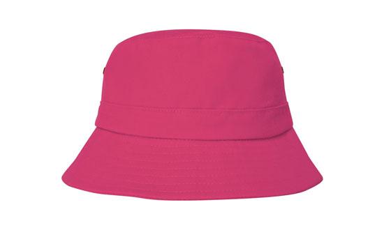 Headwear Bst Child's Bucket Hat  X12 - 4131 Cap Headwear Professionals Pink Adjustable 