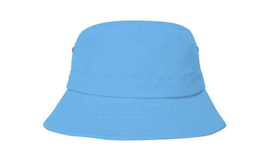 Headwear Bst Child's Bucket Hat  X12 - 4131 Cap Headwear Professionals Sky Adjustable 