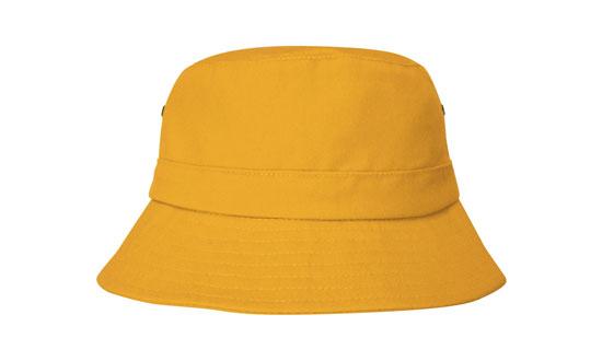 Headwear Bst Infant's Bucket Hat X12 - 4132 Cap Headwear Professionals Gold Adjustable 